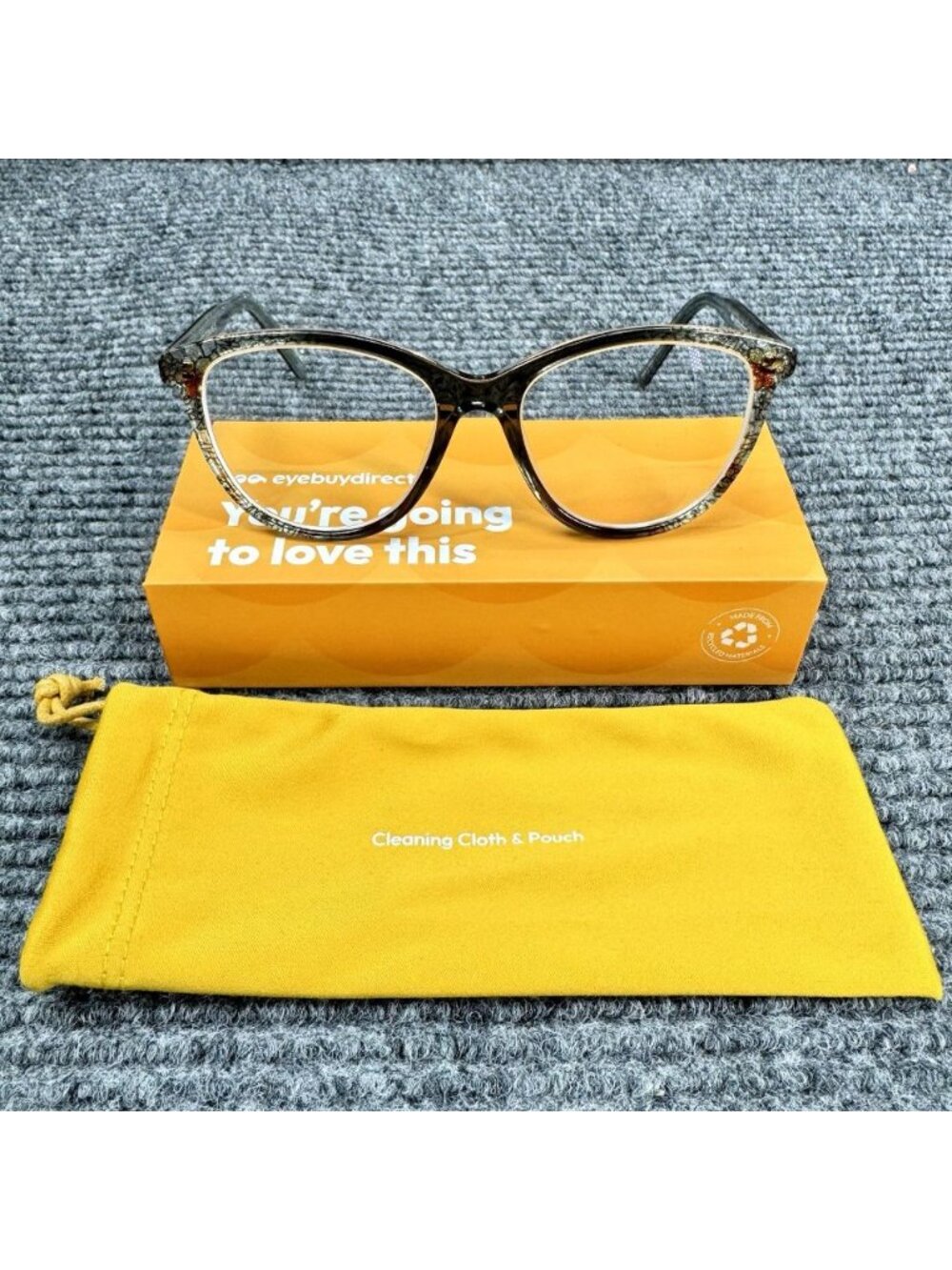 Eyebuydirect Lancet Clear Floral Cat Eye 52-16-145 C3 Eyeglasses FRAMES ONLY